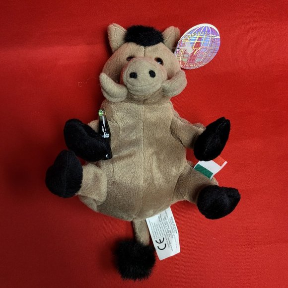 Coca Cola Italy Lors Italy The Wild Boar Bean Bag Stuffed Animal Toy 1999 - Picture 4 of 14